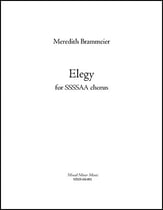 Elegy for six-part women's chorus SSAA choral sheet music cover